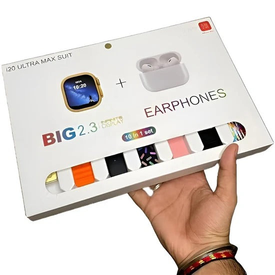 10-in-1 Ultra Max Smart Watch + AIRPODS